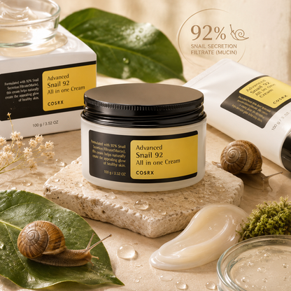 SnailRepair™️ – Crema Gel con Mucina de Caracol que Repara tu Piel, Borra Marcas y Devuelve el Glow Natural